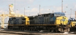 CSX 11 & 75 sit at the fuel racks at Hamlet Yard
